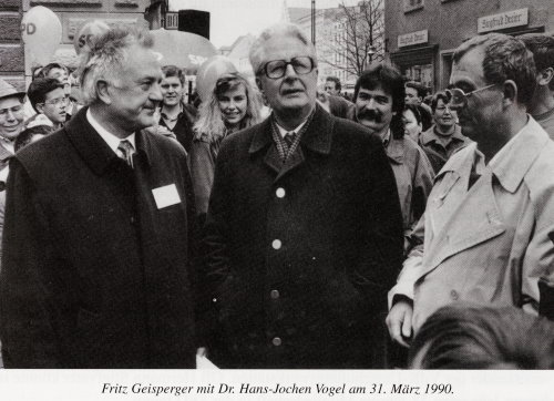 Fritz Geisperger mit Hans Jochen Vogel